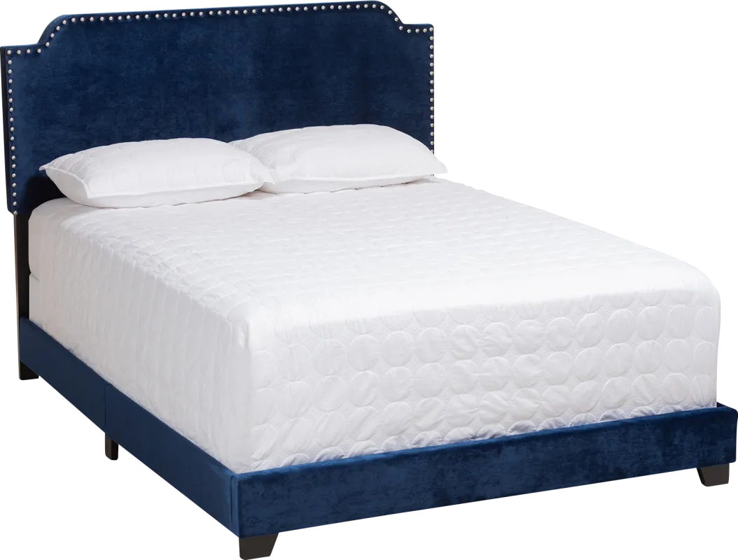 Skylyn Blue King Bed