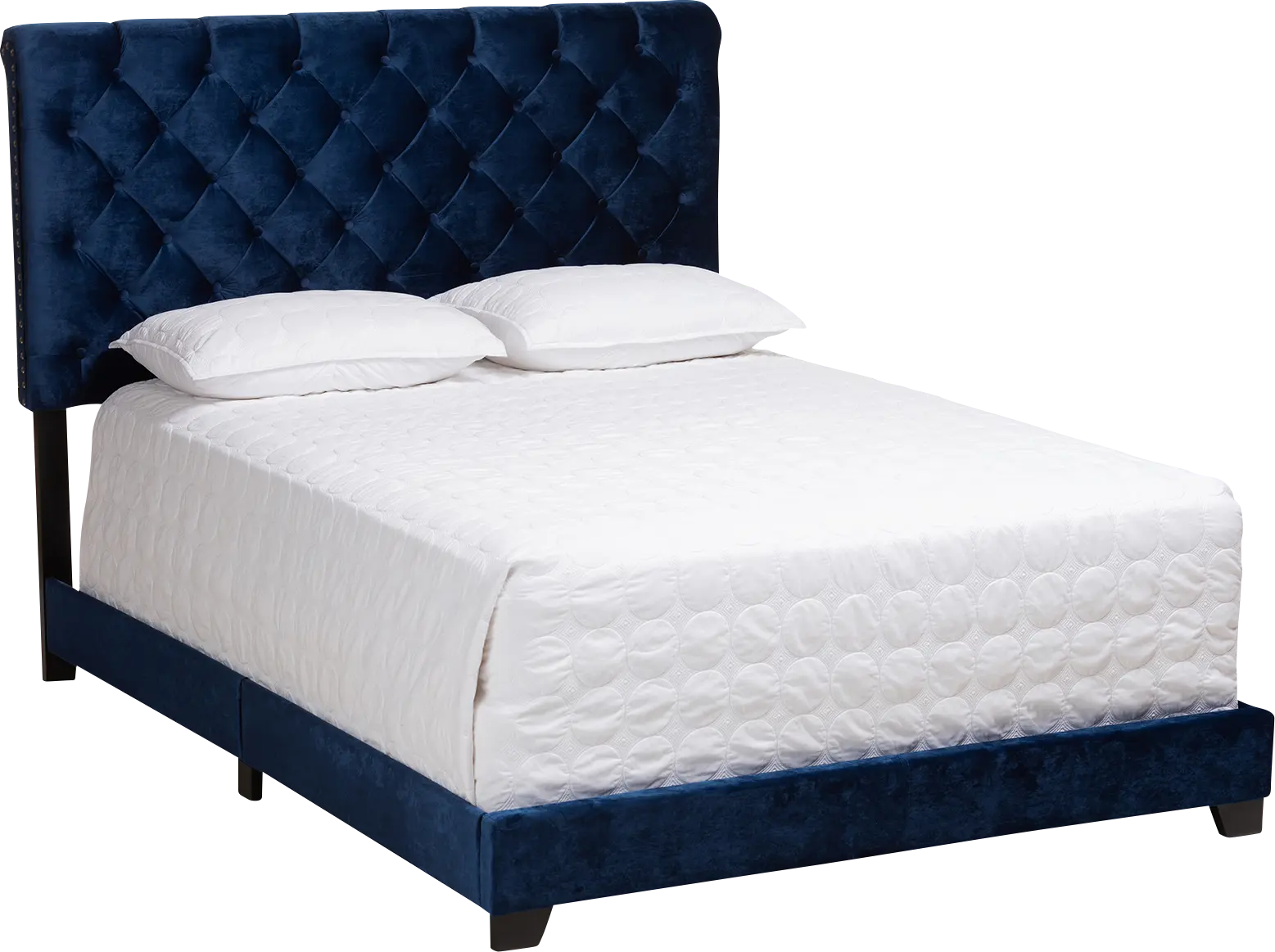 Panola Blue King Bed