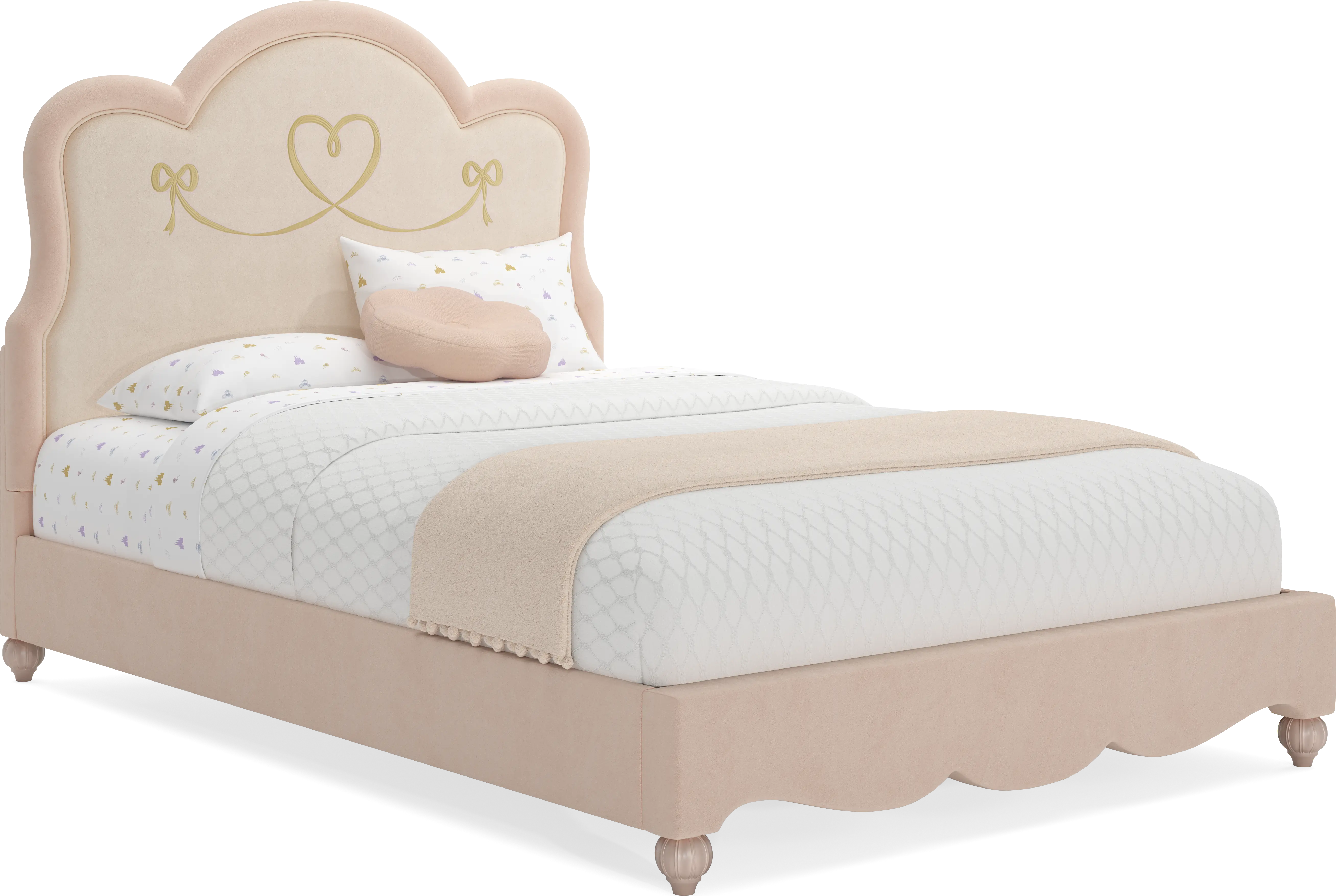 Disney Princess Pink Full Upholstered Bed - Thumbnail - Image 1