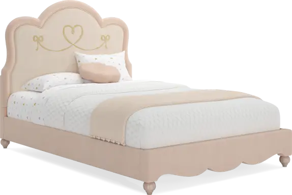 Disney Princess Pink Full Upholstered Bed
