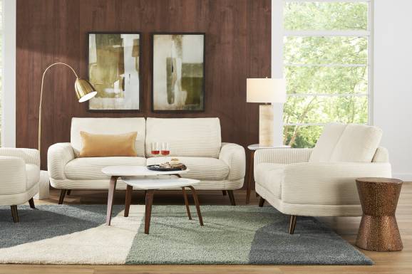 Penn Station Cream Sofa