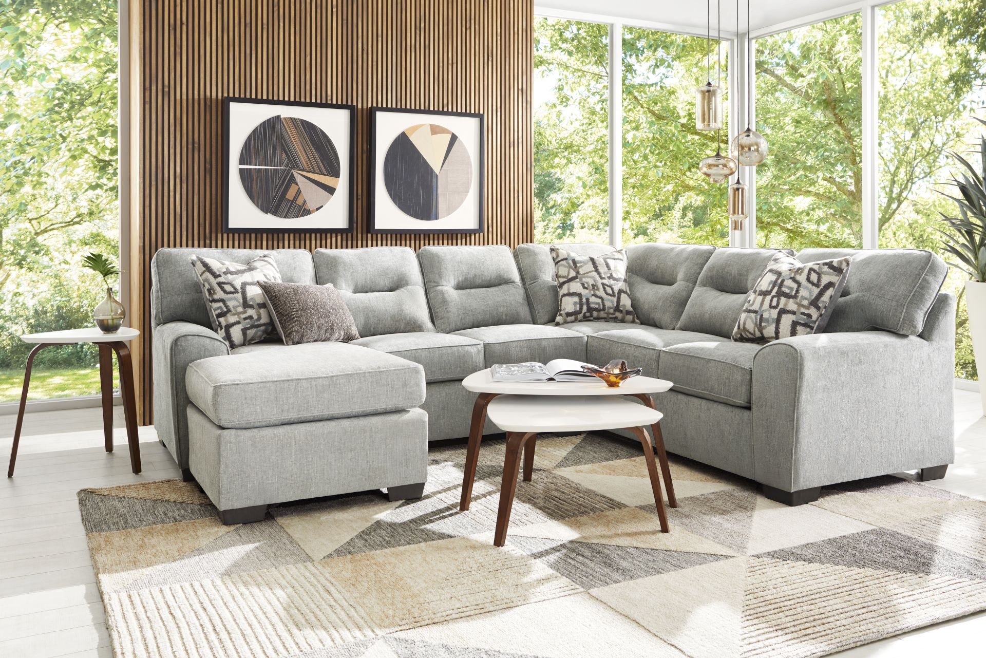 Redwood Place Gray 2 Pc Sectional - Image 2