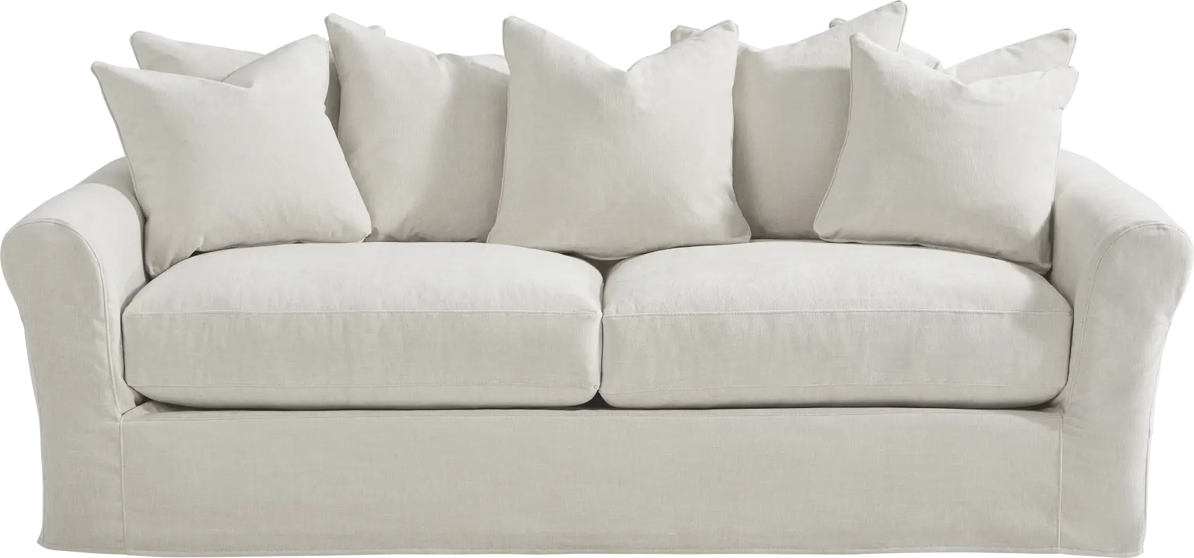 Essex Lane Ivory Slipcover Apartment Sofa