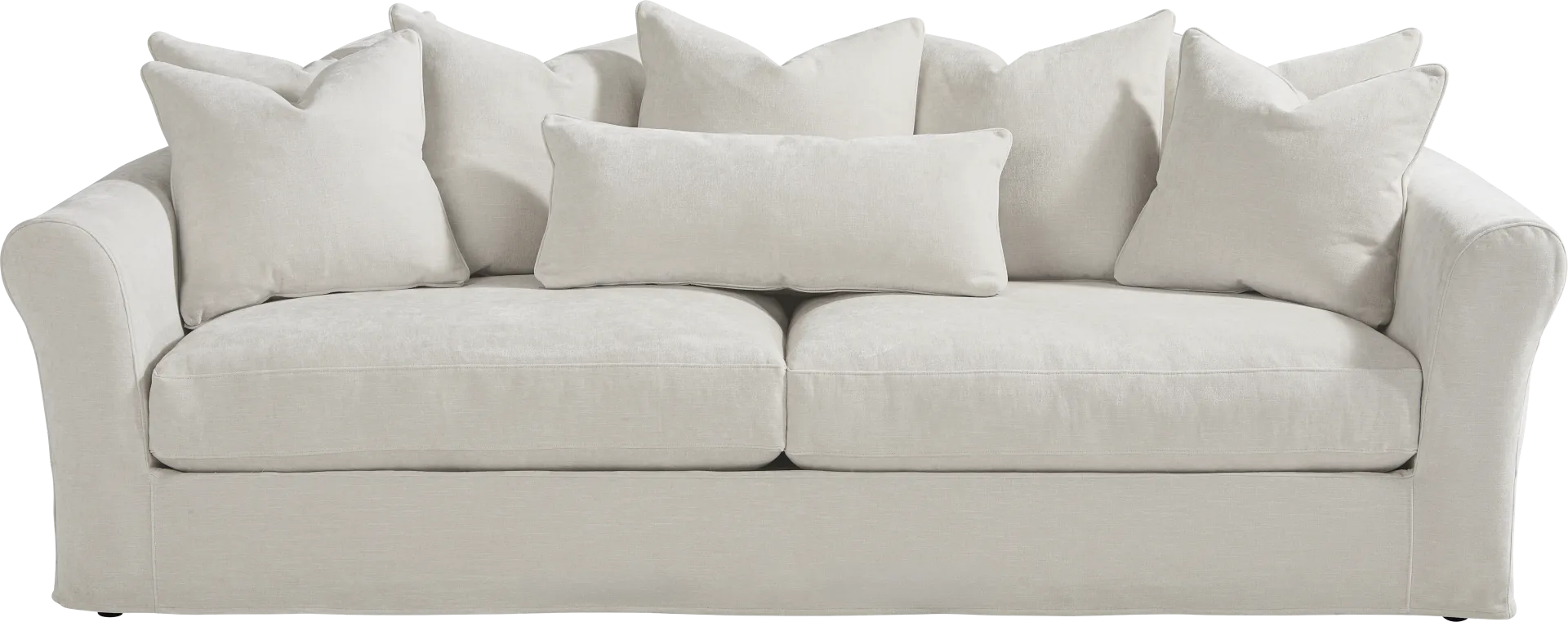 Essex Lane Ivory Slipcover Sofa - Image 1