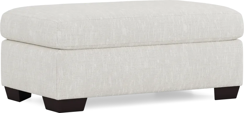 Charlton Park Ivory Ottoman