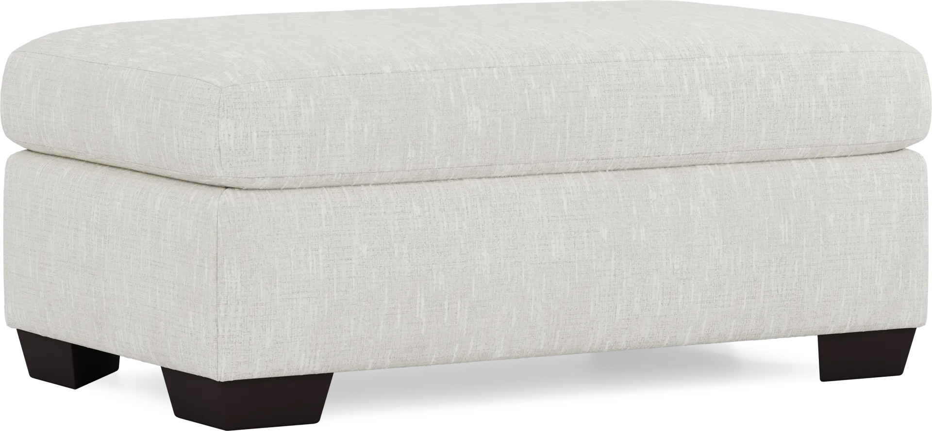Charlton Park Ivory Ottoman - Image 1