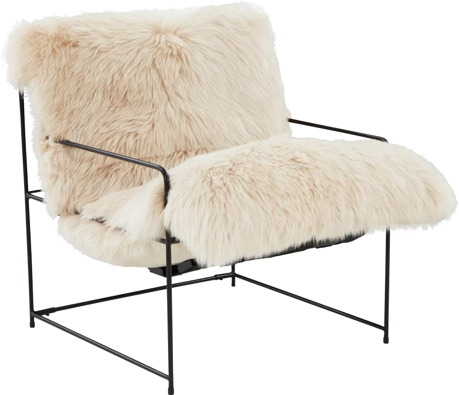 Kimi White Accent Chair