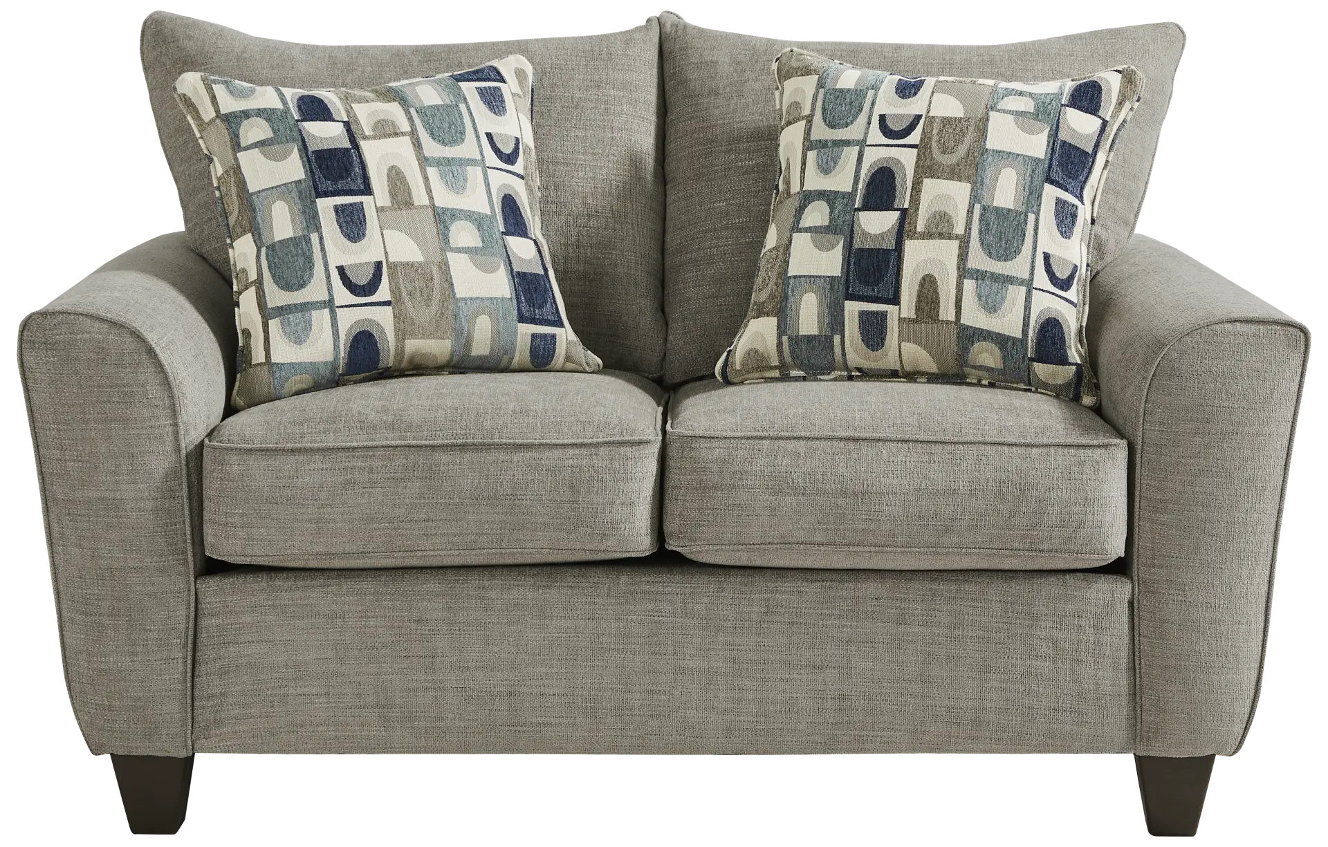 gray loveseat