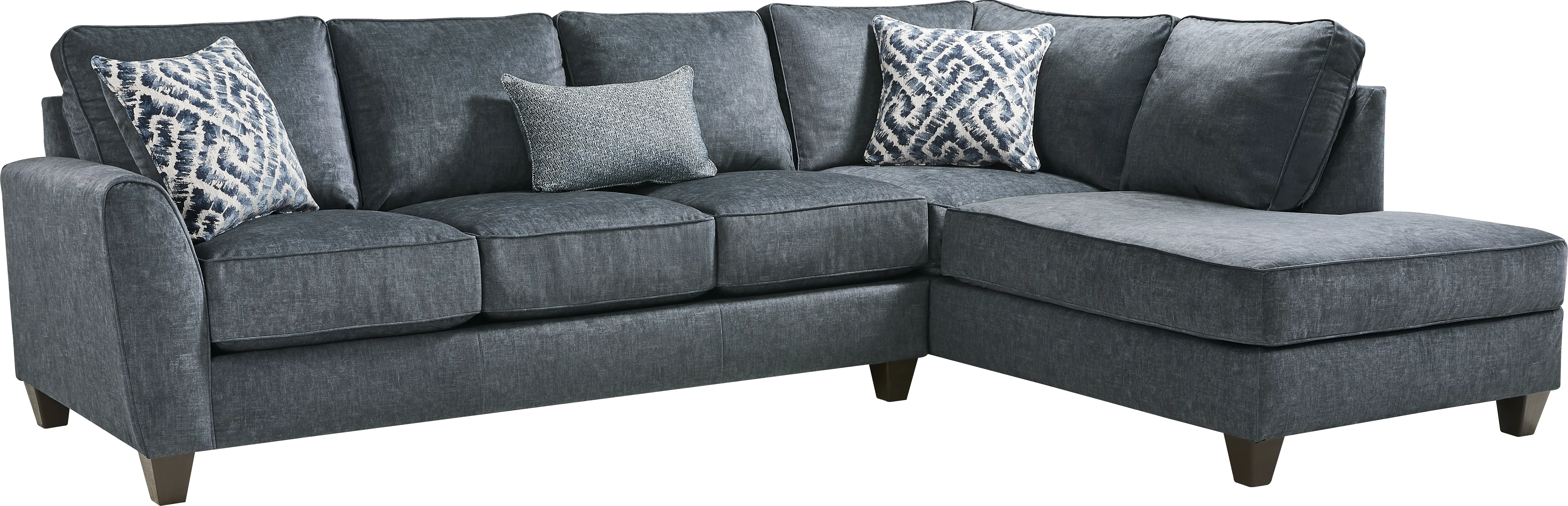 Callahan Navy 2 Pc Sectional - Thumbnail - Image 1