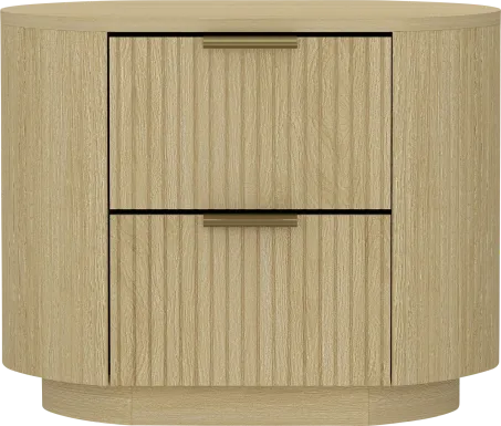 Crowpaw Brown and Gold Nightstand