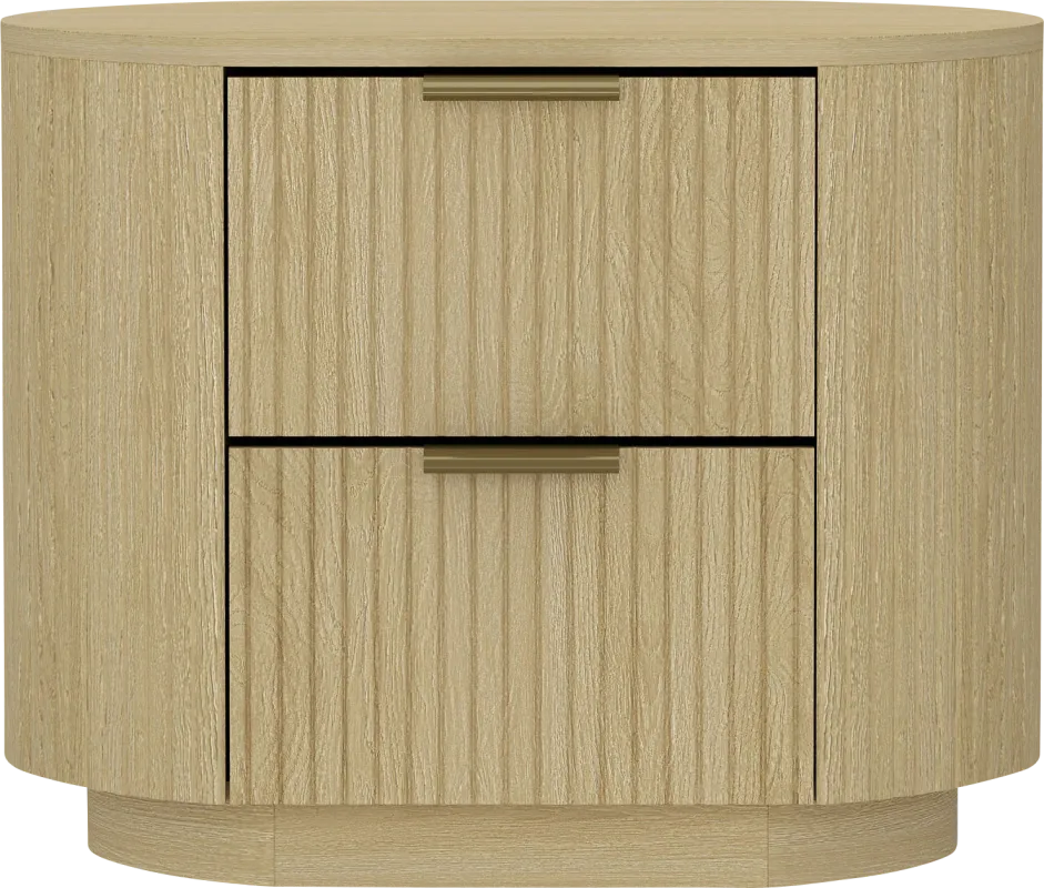 Crowpaw Brown and Gold Nightstand