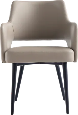 Owlwell Taupe Arm Chair