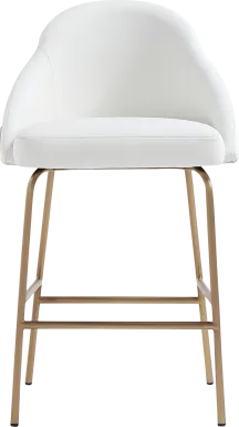 Acewalk II White Counter Height Stool