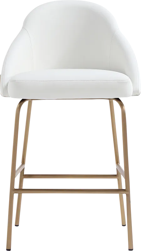 Acewalk II White Counter Height Stool