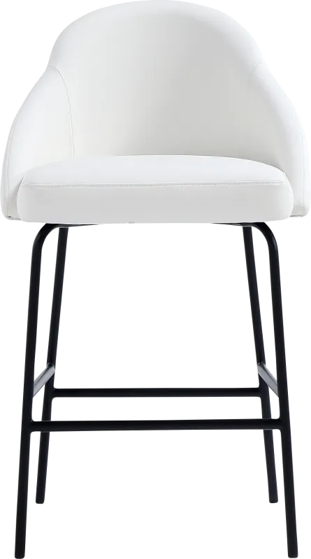 Acewalk I White Counter Height Stool