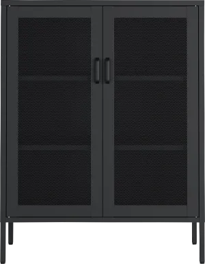 Primediany Black Accent Cabinet