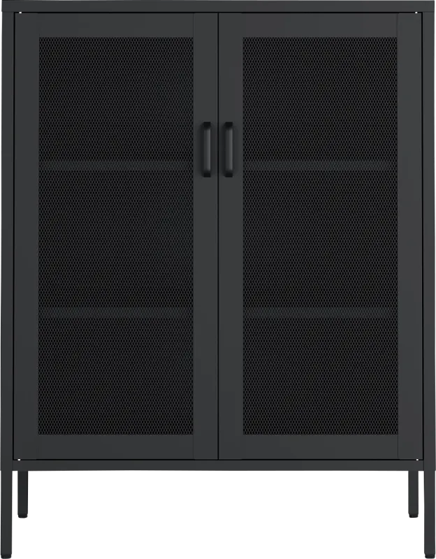 Primediany Black Accent Cabinet