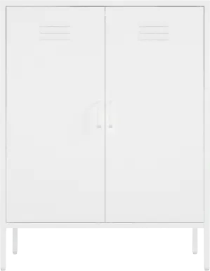 Hebnigan White Accent Cabinet