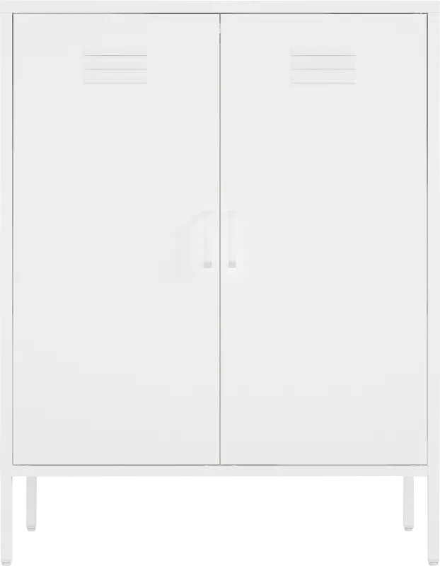 Hebnigan White Accent Cabinet