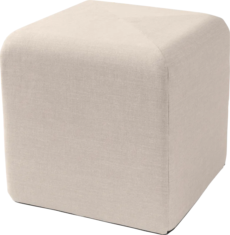 Edunci Light Gray Ottoman