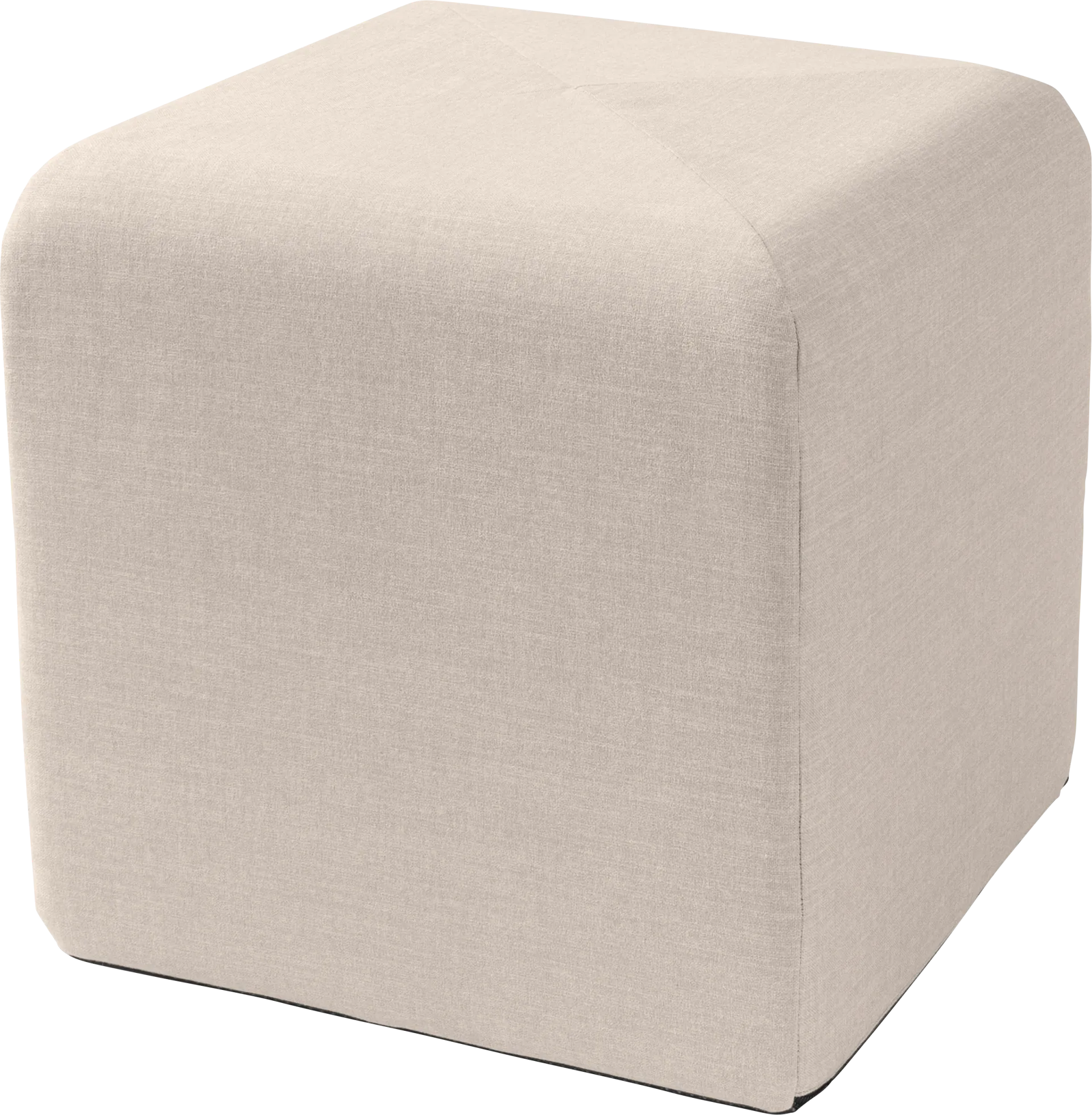 Edunci Light Gray Ottoman - Image 1