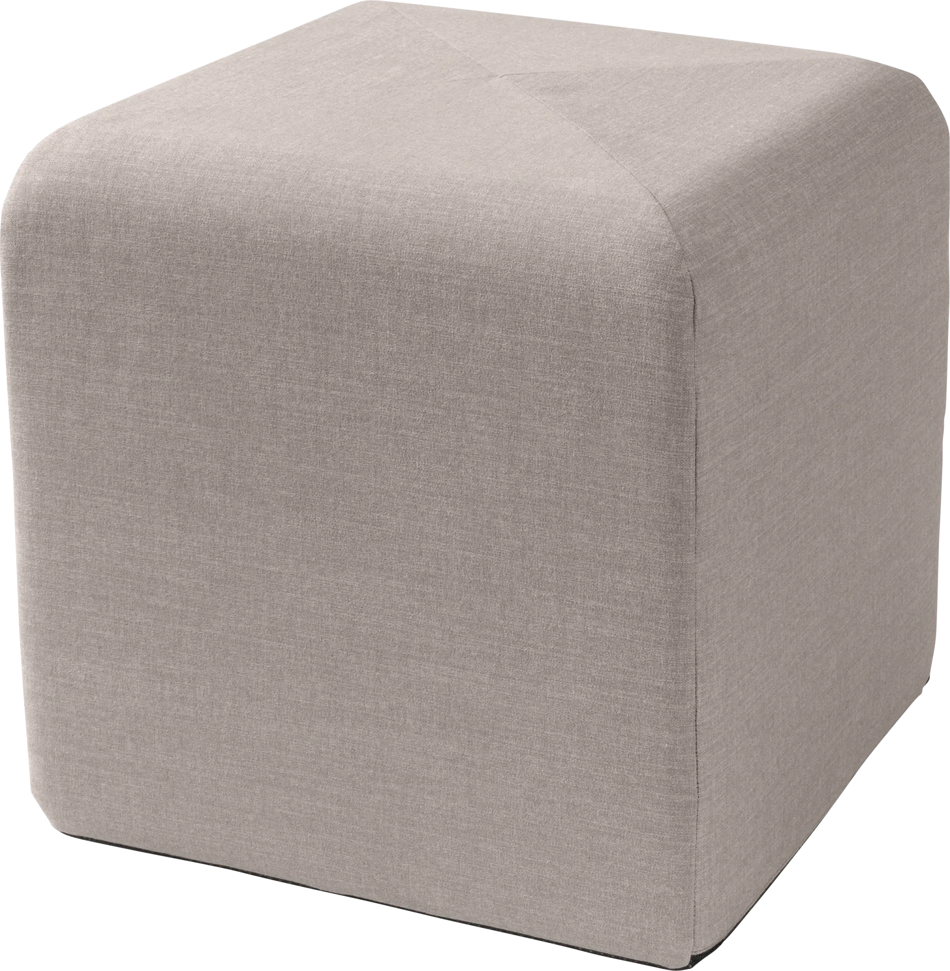 Edunci Gray Ottoman