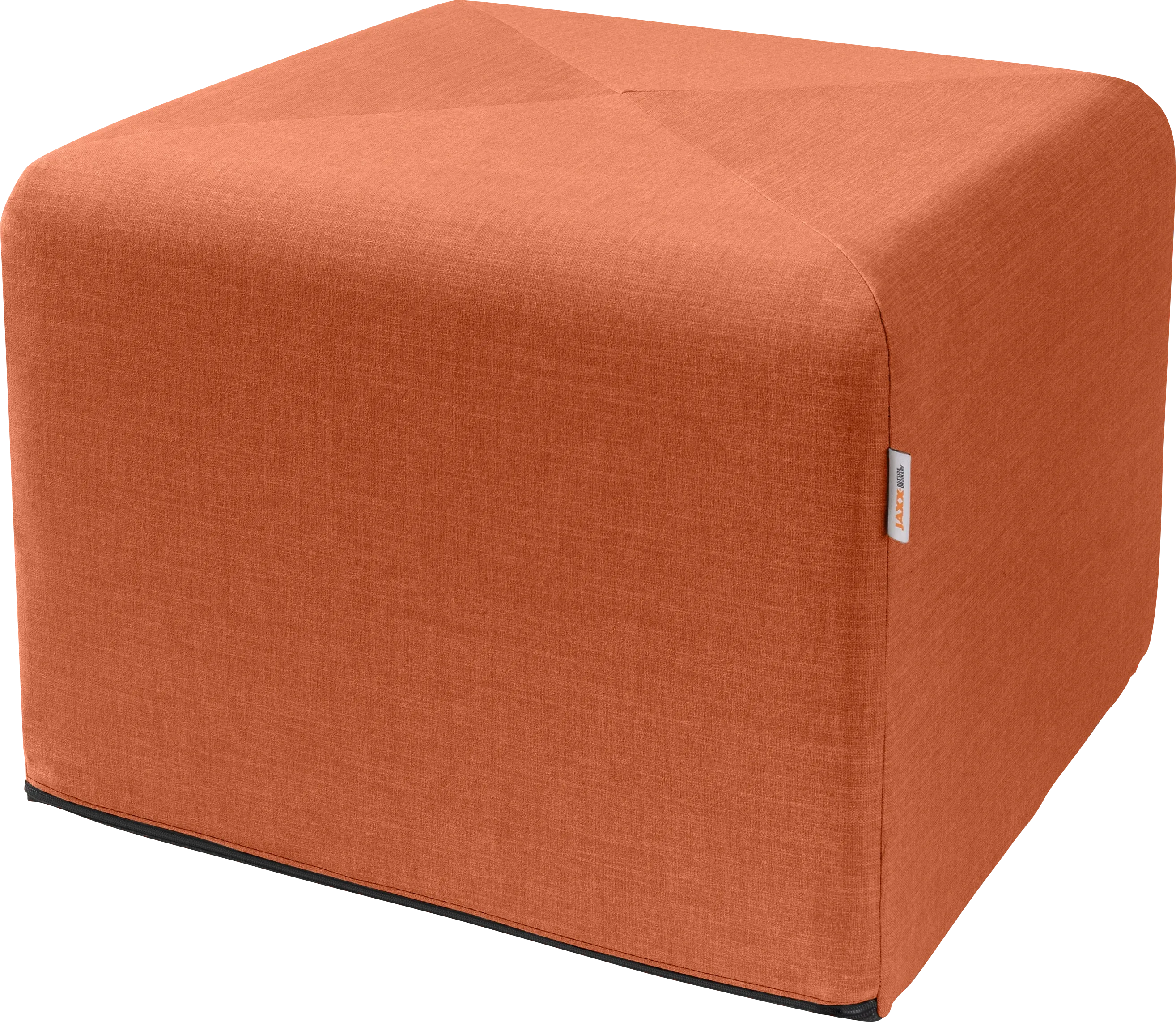 Edunci Orange Large Ottoman - Thumbnail - Image 1