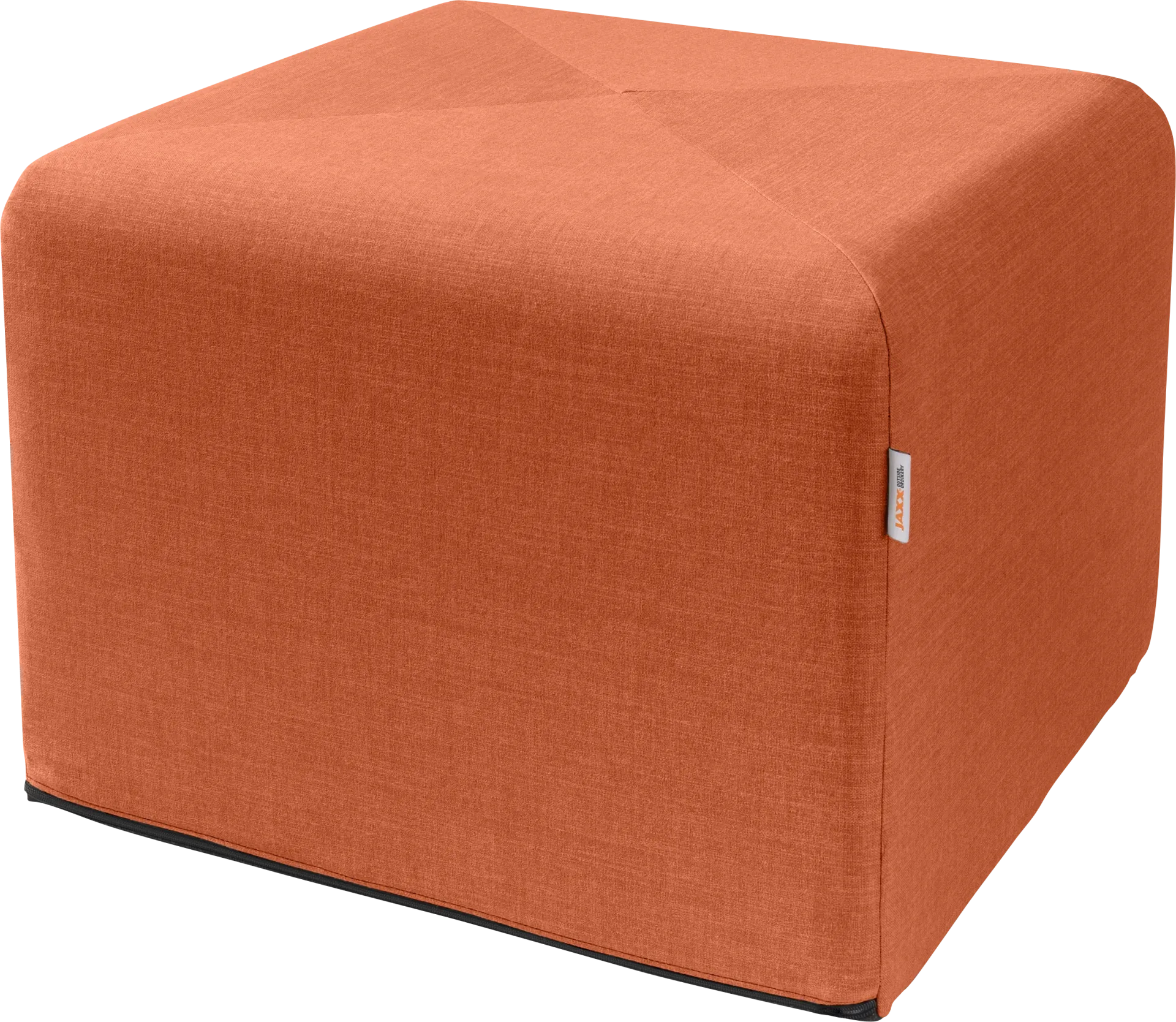 Edunci Orange Large Ottoman - Image 1