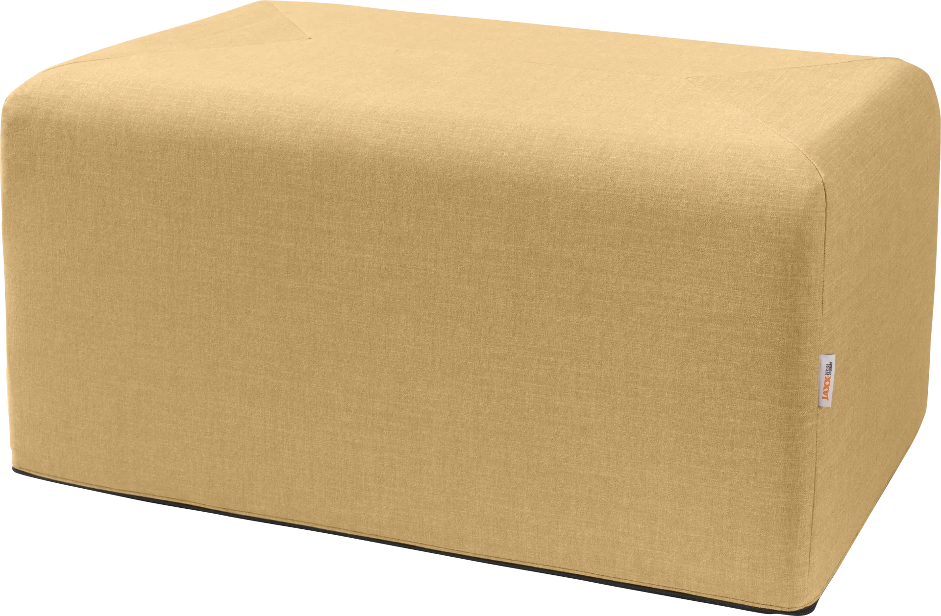 Edunci Beige Large Rectangular Ottoman - Image 1