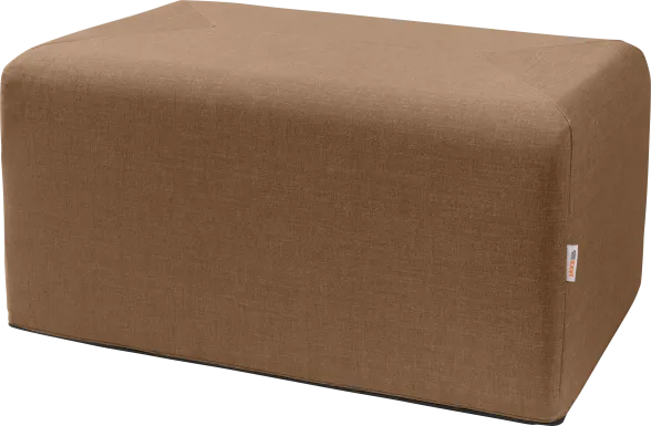 Edunci Brown Large Rectangular Ottoman