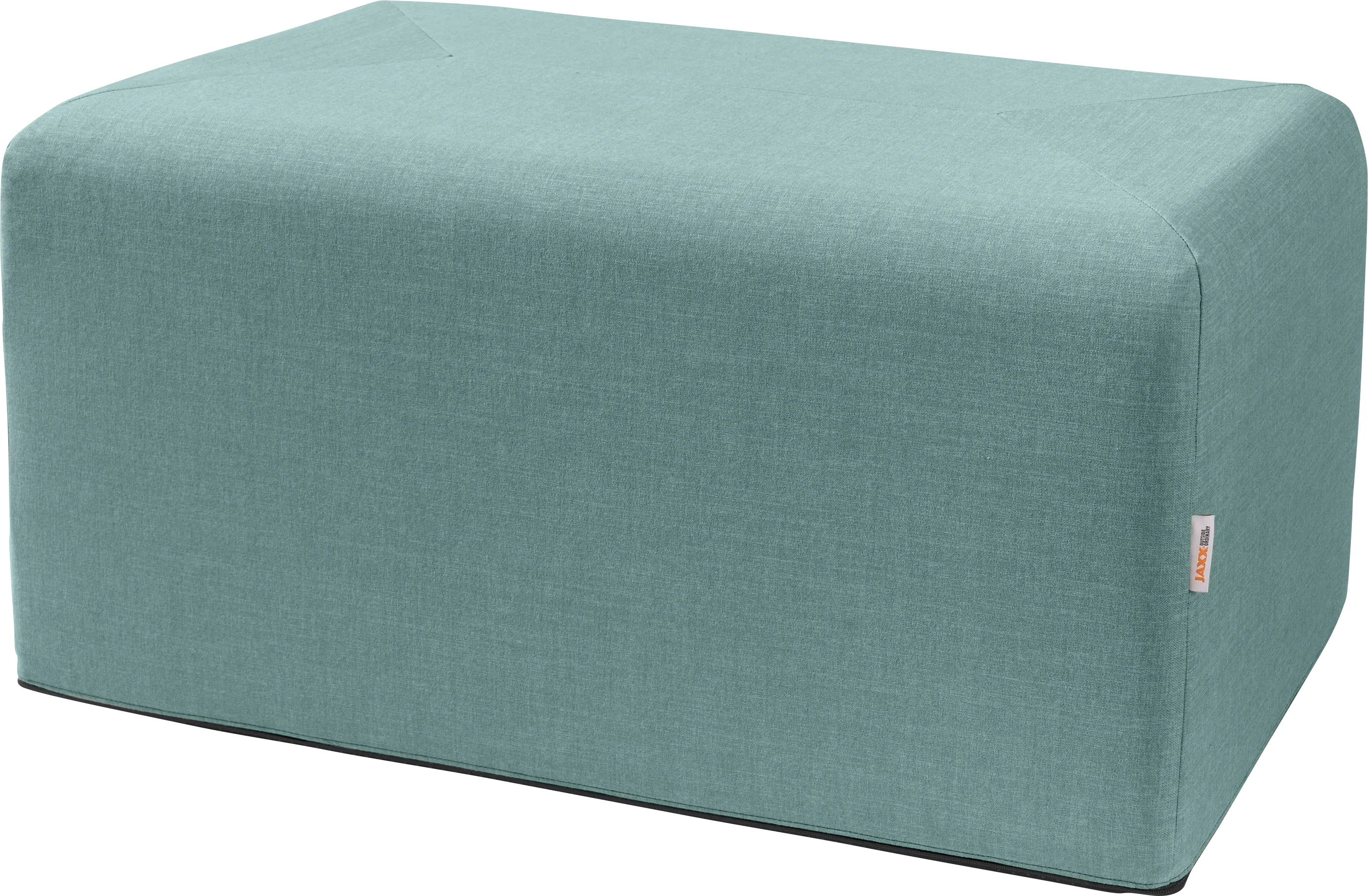 Edunci Blue Large Rectangular Ottoman