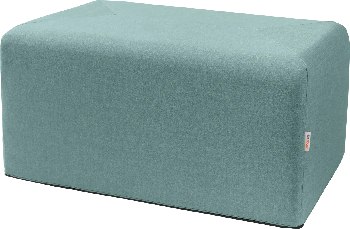 Edunci Blue Large Rectangular Ottoman