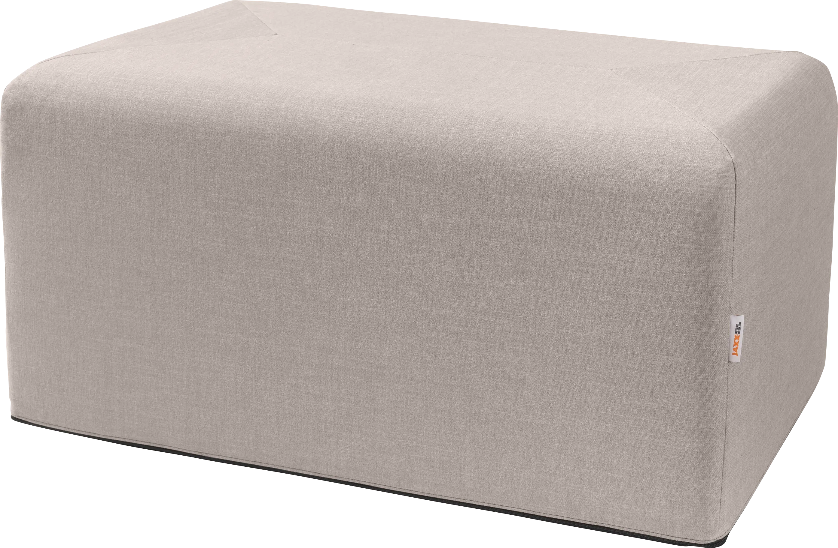Edunci Gray Large Rectangular Ottoman - Thumbnail - Image 1