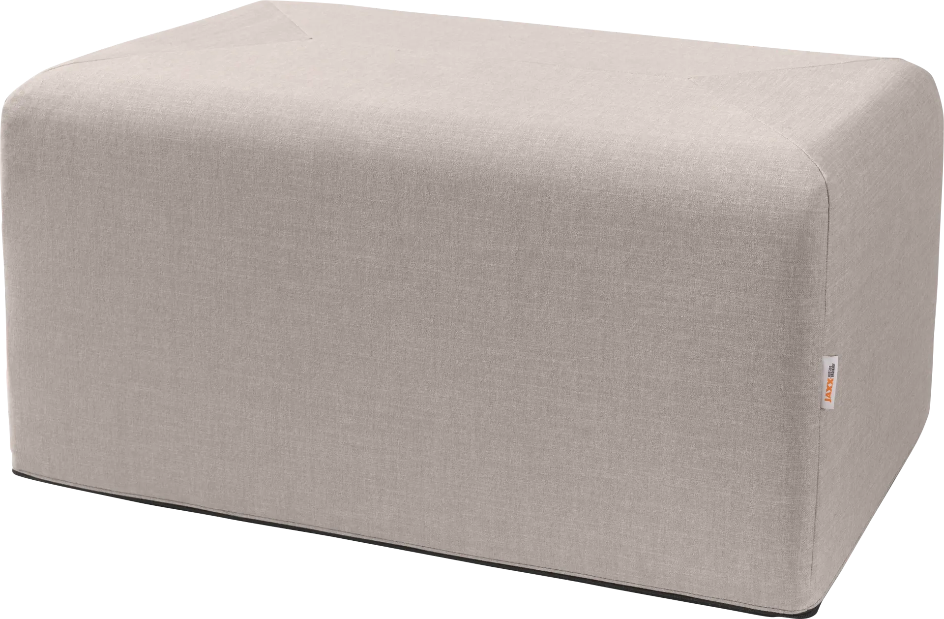 Edunci Gray Large Rectangular Ottoman