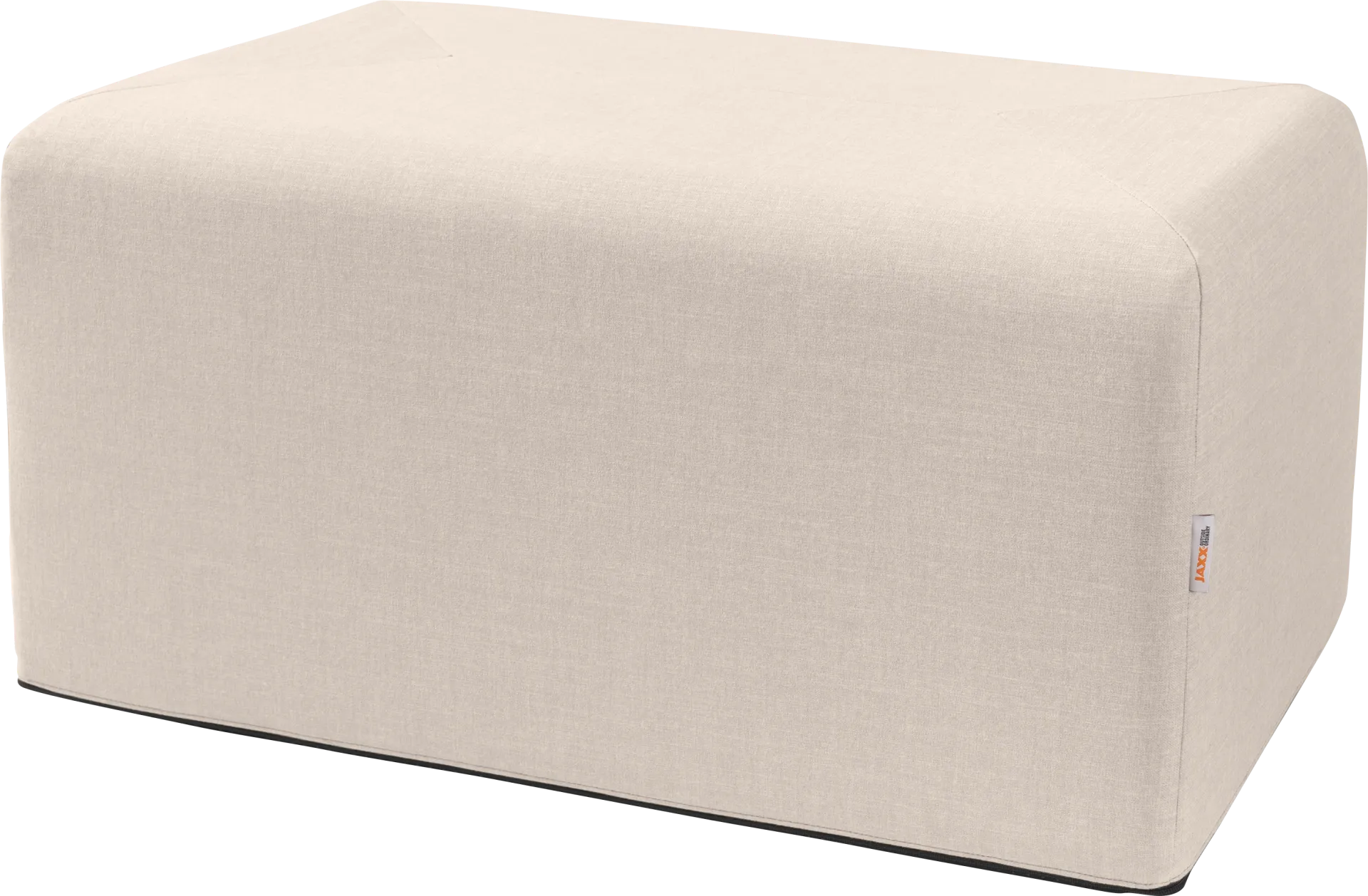 Edunci Light Gray Large Rectangular Ottoman - Image 1