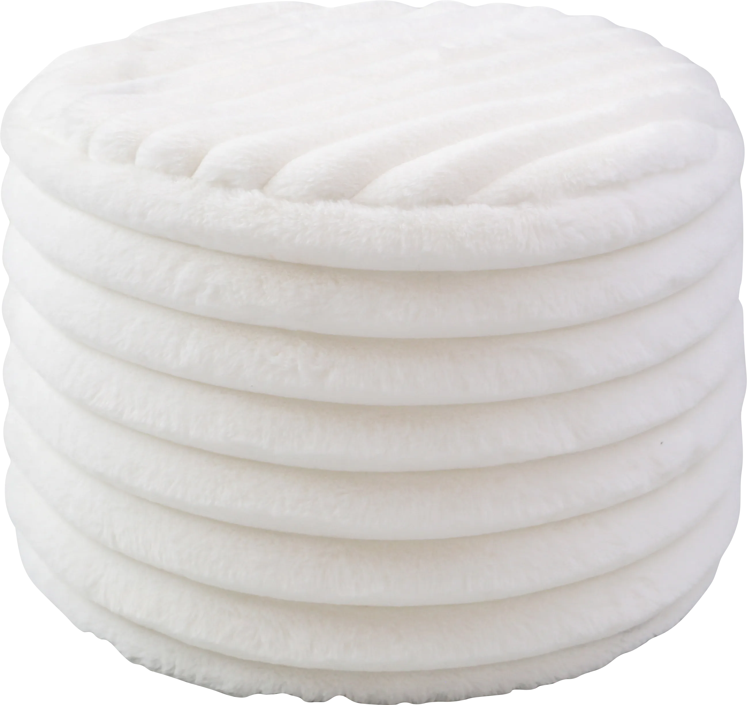 Blossi Ivory Pouf - Thumbnail - Image 1