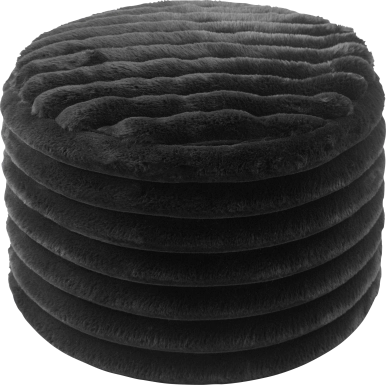 Blossi Black Pouf