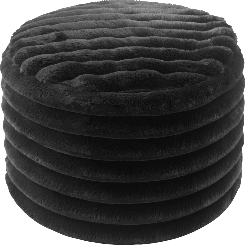 Blossi Black Pouf