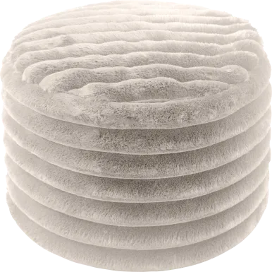 Blossi Gray Pouf