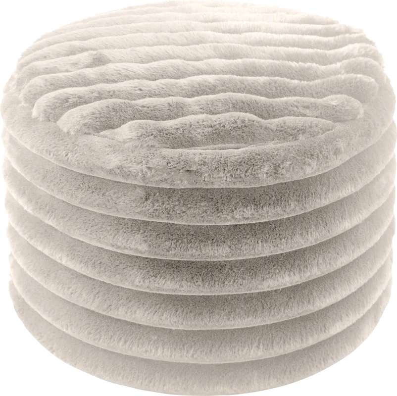 Blossi Gray Pouf