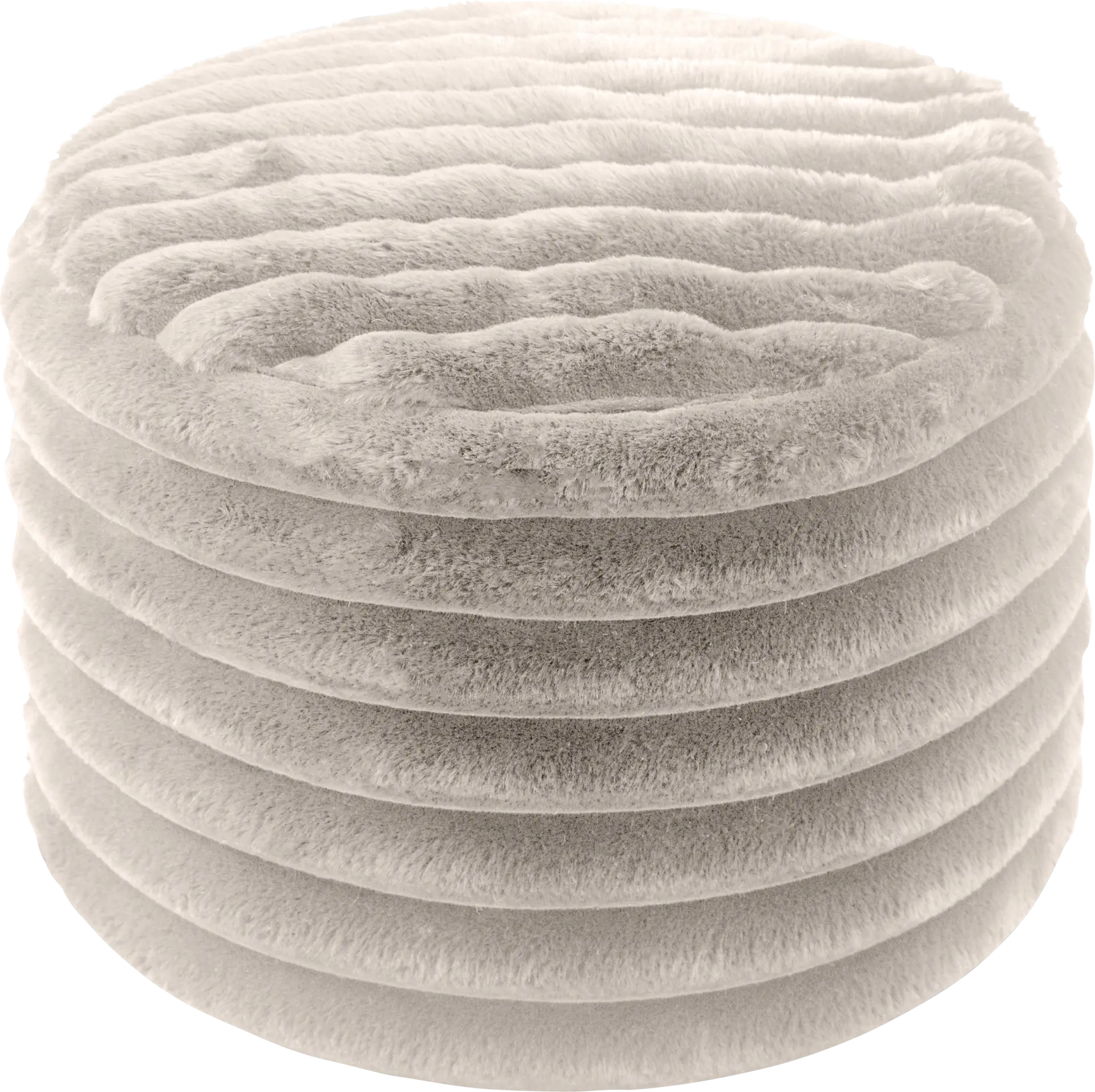 Blossi Gray Pouf