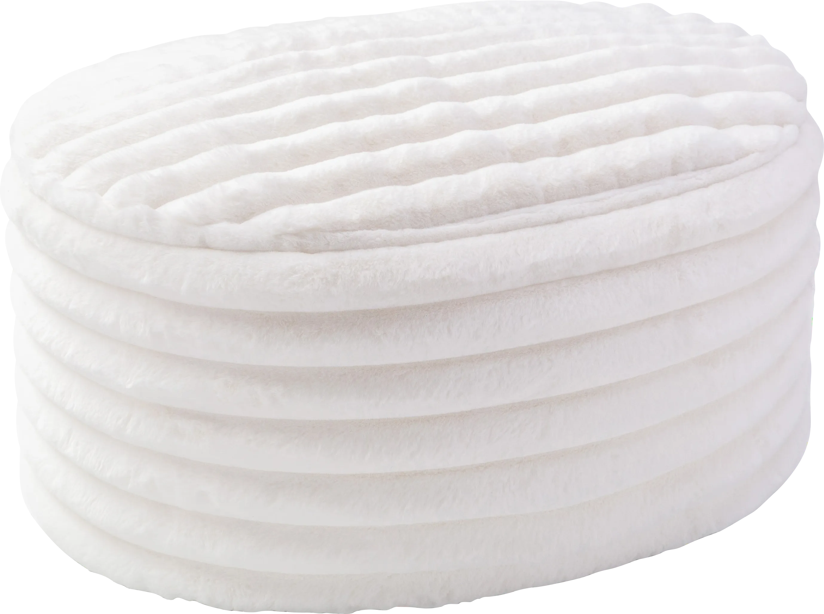 Blossi Ivory Large Pouf