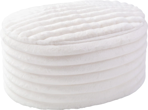 Blossi Ivory Large Pouf