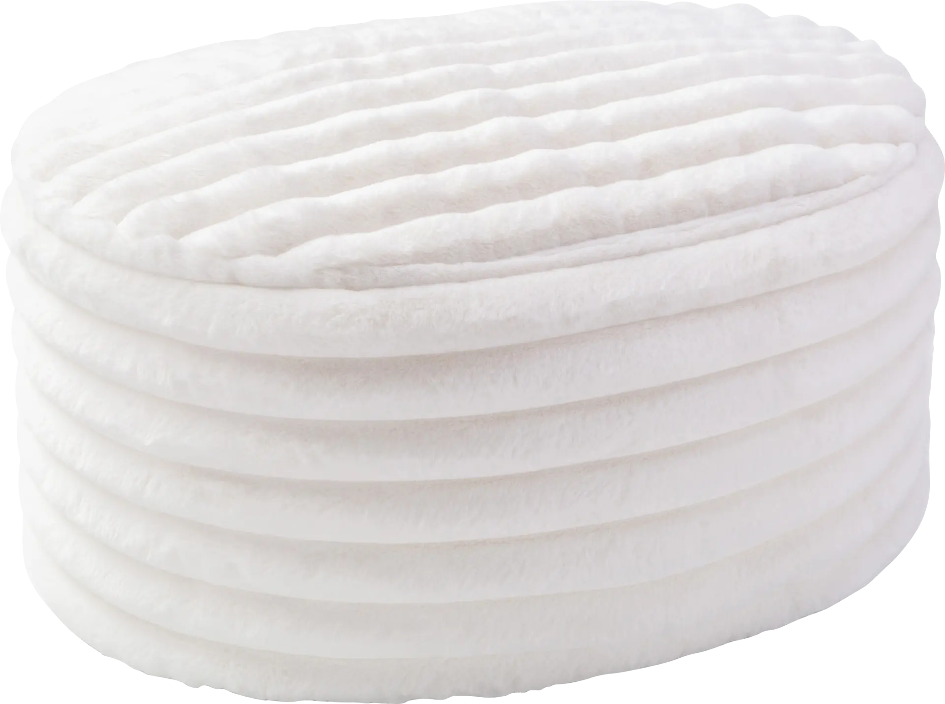 Blossi Ivory Large Pouf