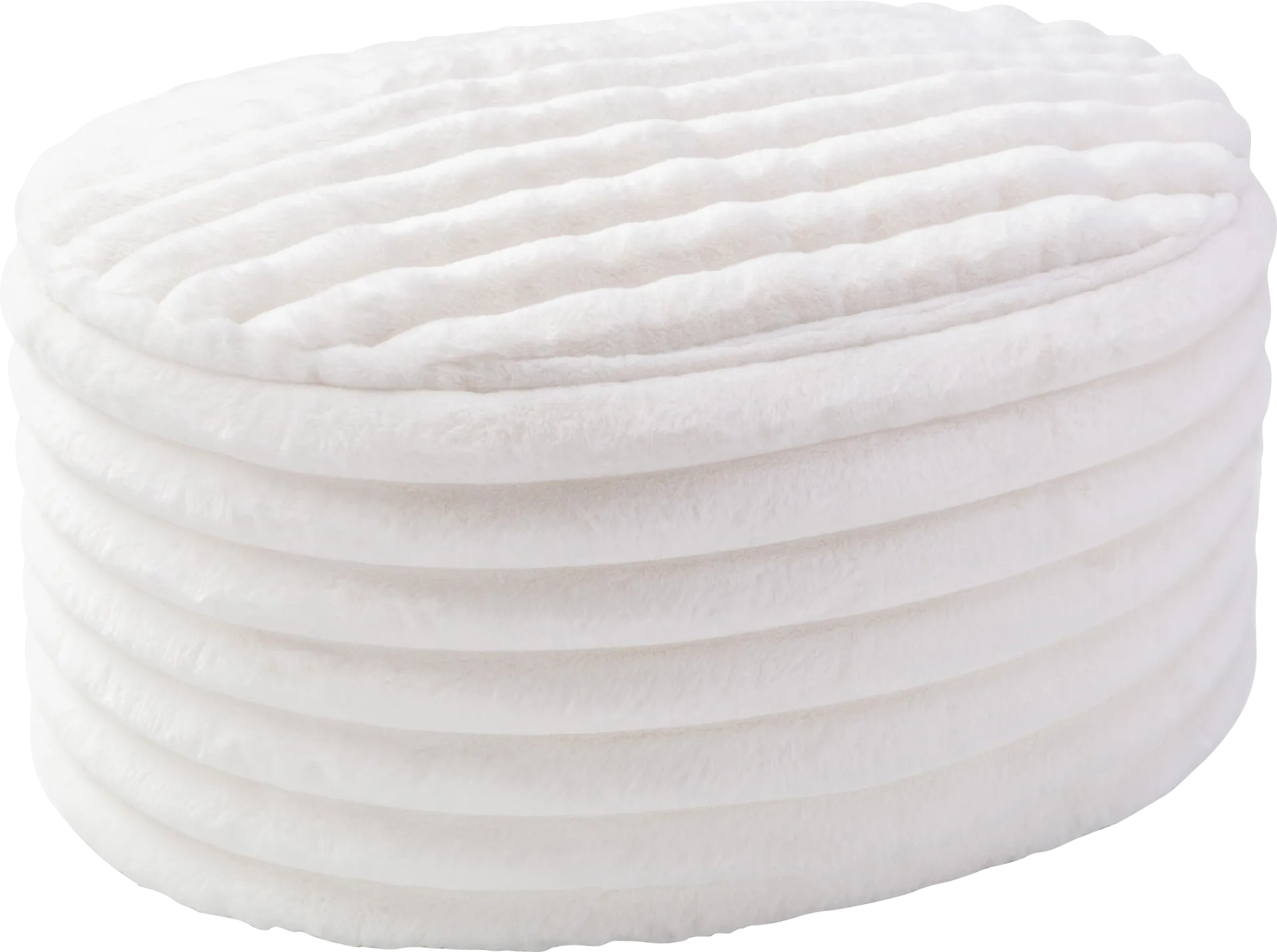 Blossi Ivory Large Pouf - Image 1