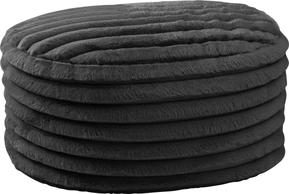 Blossi Black Large Pouf