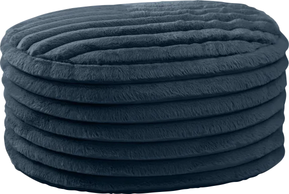 Blossi Blue Large Pouf