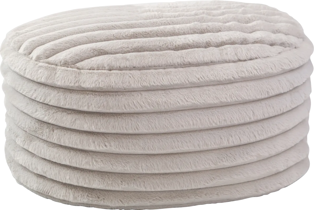 Blossi Gray Large Pouf