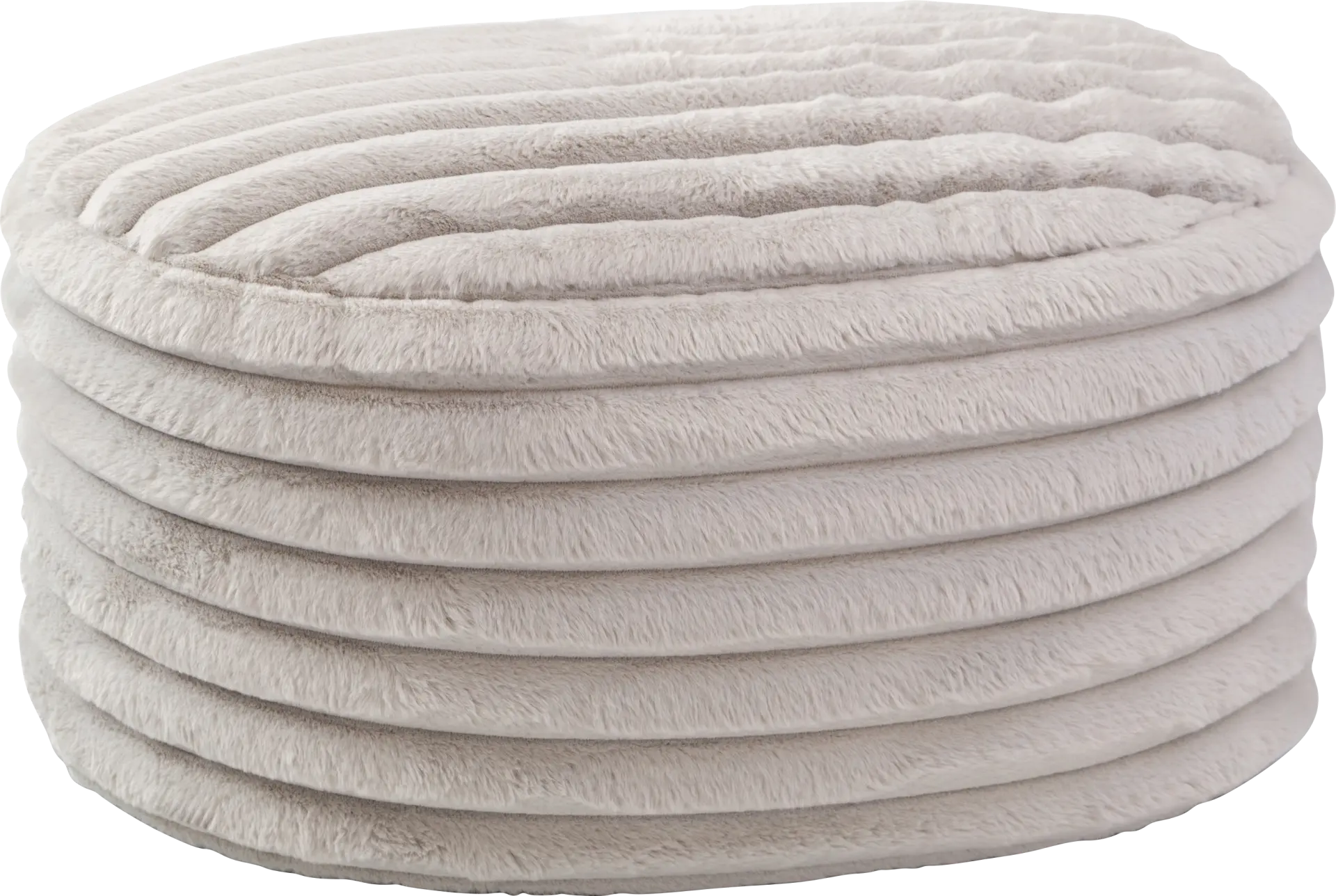 Blossi Gray Large Pouf