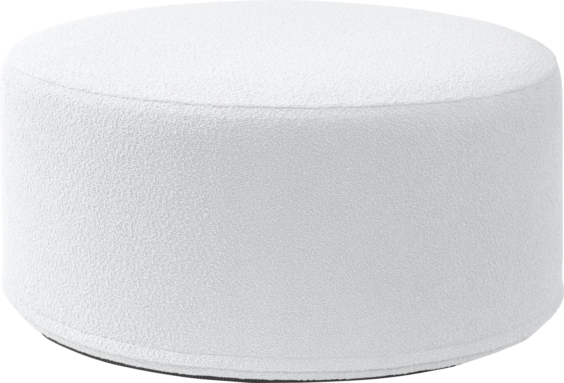 Bevina II White Ottoman - Image 1